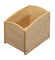 Bac � livres 1 case - h�tre - Lot de 3