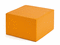 Pouf carr� orange