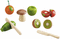 Fruits et l�gumes � d�couper en mati�re recycl�e
