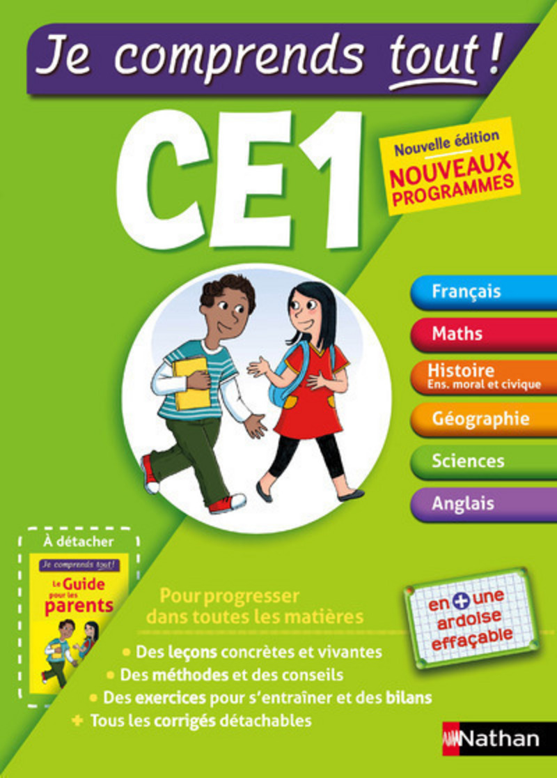 Je Comprends Tout CE1 - Toutes Les Matières : Français, Maths, Sciences ...