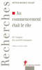Au commencement �tait le rite