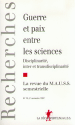 Guerre et paix entre les sciences