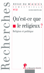 Qu'est-ce que le religieux ?