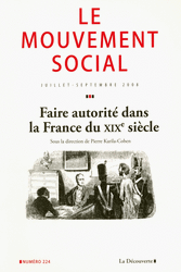  Faire autorit&eacute; dans la France du XIX<sup>e</sup> si&egrave;cle