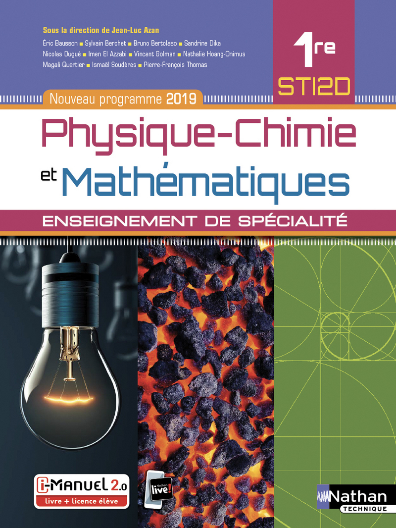 PHYSIQUE-CHIMIE ET MATHEMATIQUES - 1ERE STI2D | Biblio Manuels