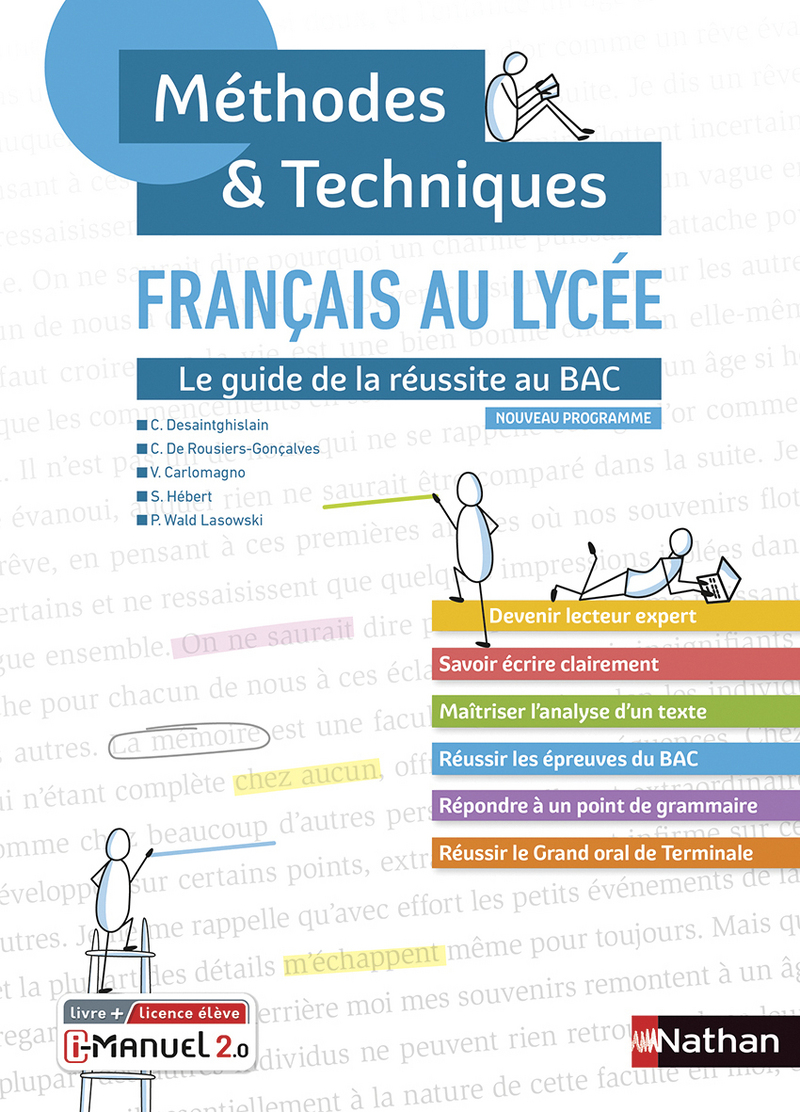 Francais Methodes Et Techniques Classes Des Lycees Livre Licence Numerique I Manuel 2 0 9782091670973 Editions Nathan