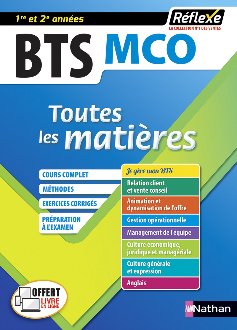 Bts Mco Gestion Opérationnelle Nathan Corrigé Pdf Toutes les matières BTS MCO - Réflexe - Livre parascolaire - 9782091671819  | Éditions Nathan