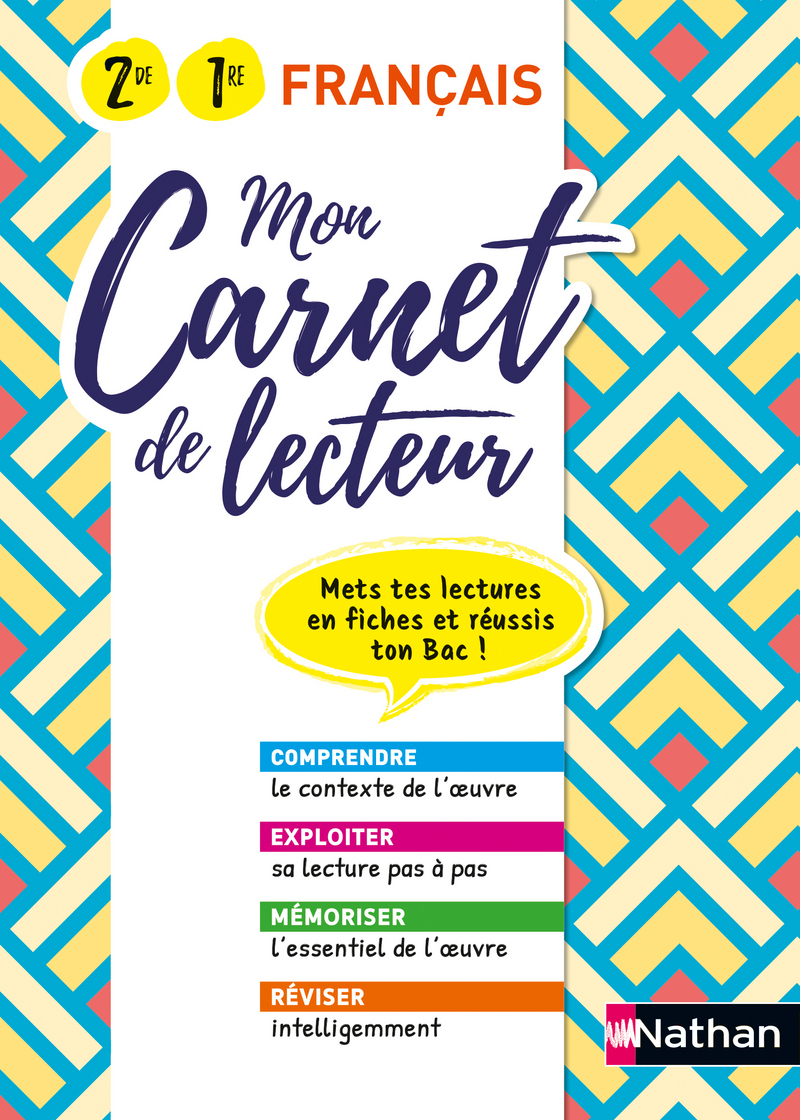 Mon Carnet De Lecteur Francais 2de 1re Livre De L Eleve Editions Nathan