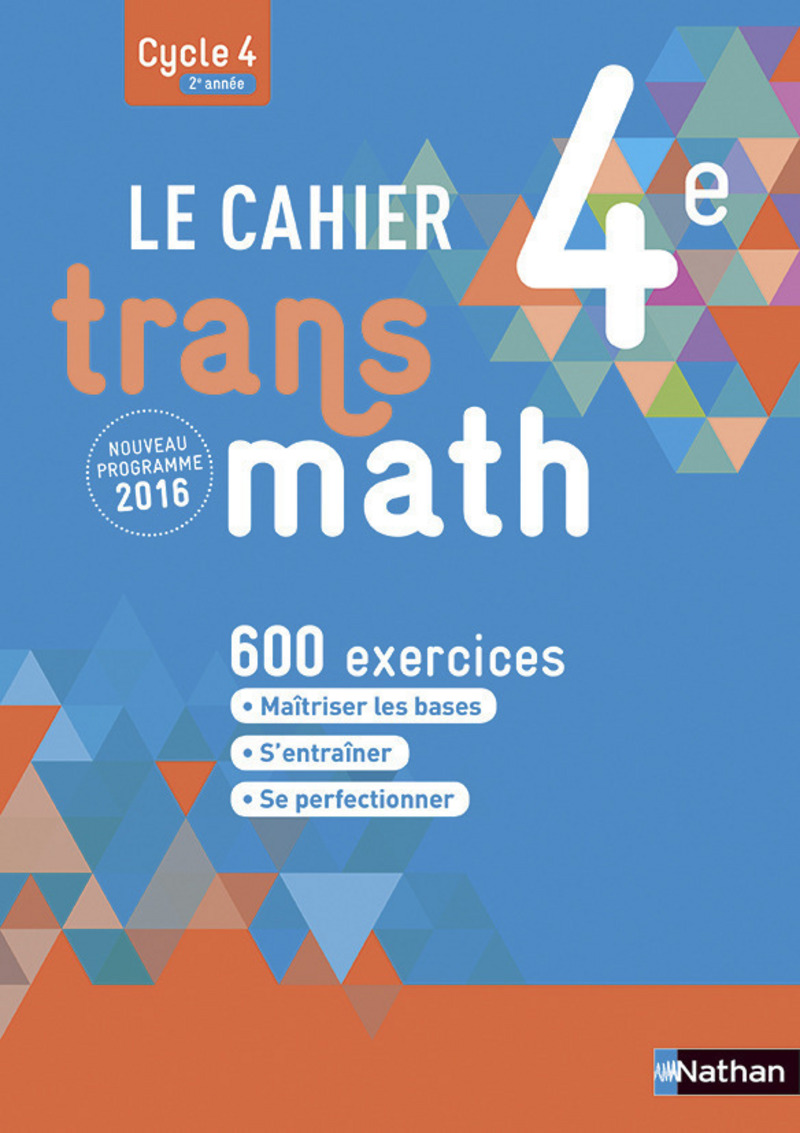 Le Cahier Transmath 4e Corrigé 2016 Pdf