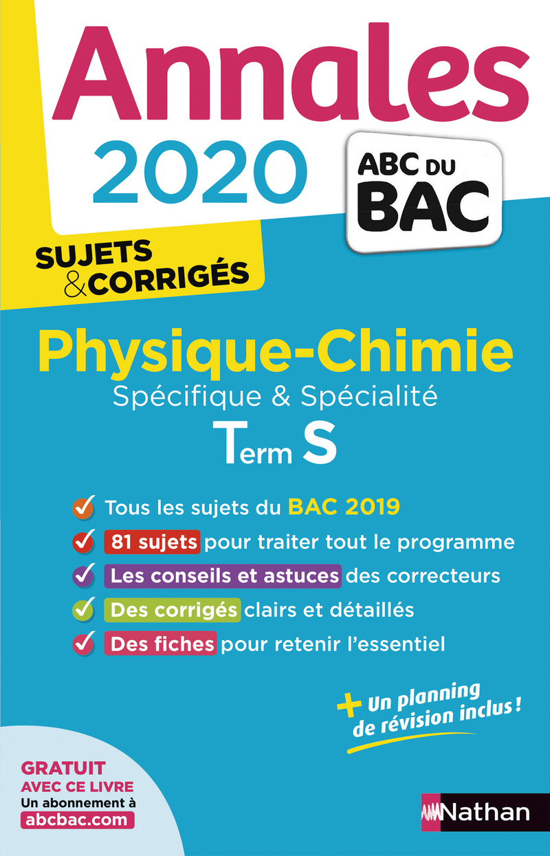 Sujet Bac Physique-chimie Terminale S Corrigé Pdf
