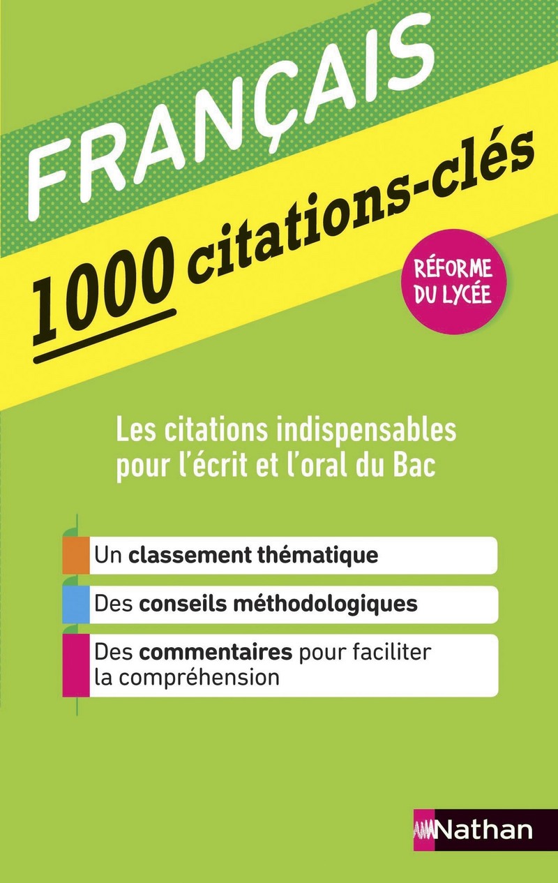 Le Francais En 1000 Citations Cles Les Petites References Editions Nathan