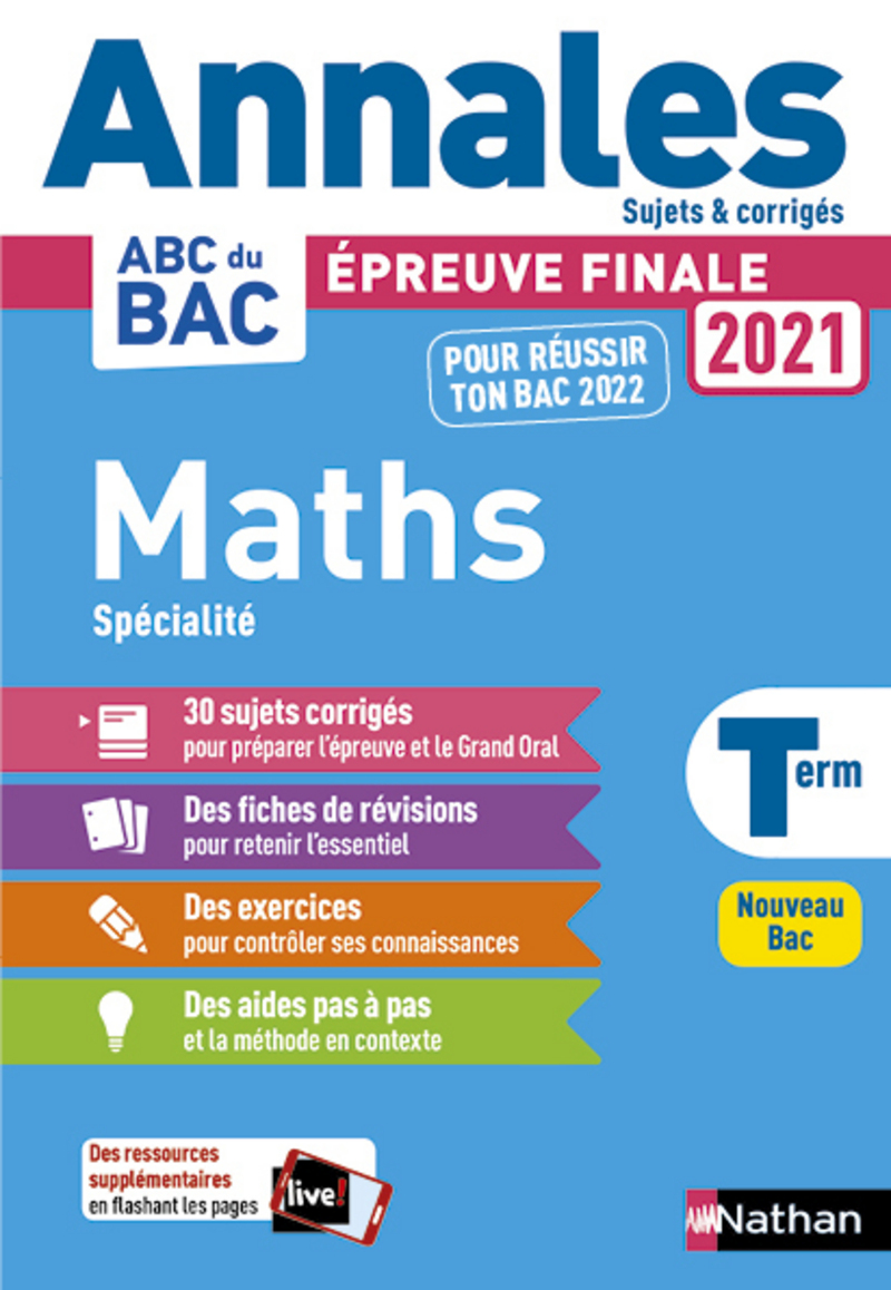 Annales Bac 2021 Maths Terminale Annales Abc Du Bac 2021 Editions Nathan