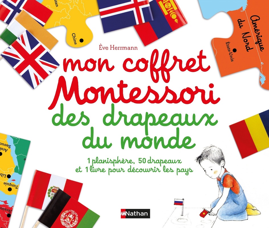 Mon Coffret Montessori Des Drapeaux Du Monde Dès 6 Ans