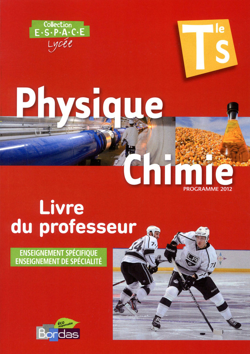 Espace Tle S Livre Du Professeur Ed 2012 - 