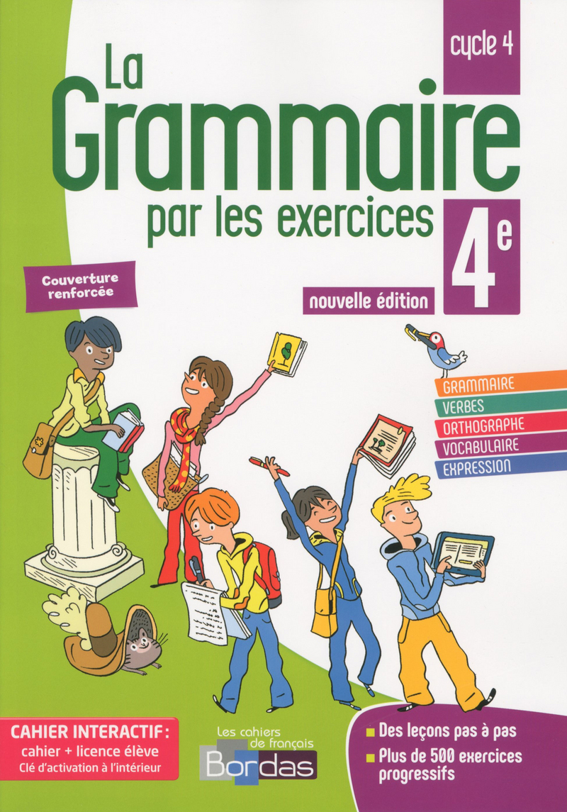 La Grammaire Par Les Exercices 4e 2018 Bimédia Cahier Dactivités D