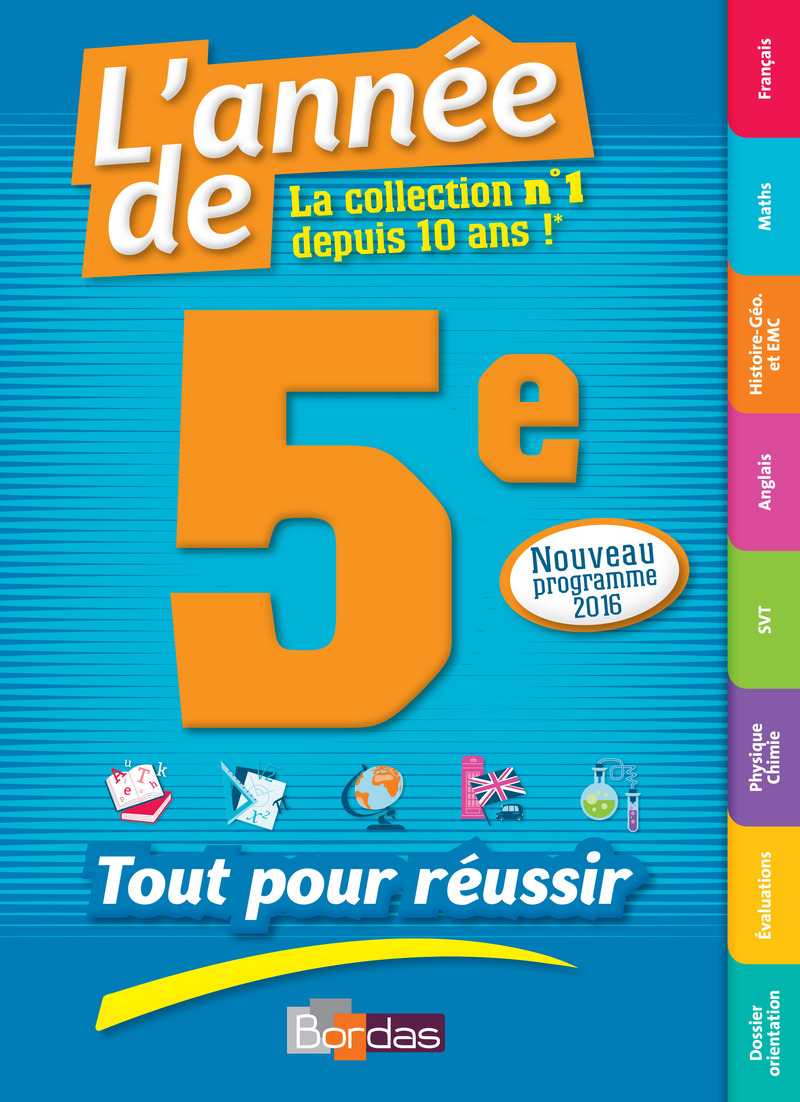 L Année De 5ème Bordas Corrigé Pdf L'année de la 5e - Toutes les matières * Ouvrage d'entraînement