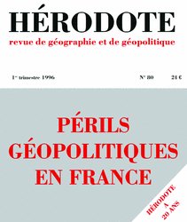 Périls géopolitiques en France -  Revue Hérodote