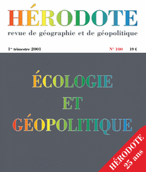Écologie et géopolitique -  Revue Hérodote