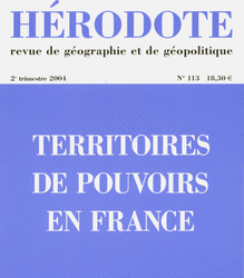 Territoires de pouvoirs en France -  Revue Hérodote