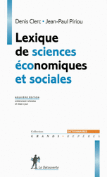 Lexique de sciences économiques et sociales - Jean-Paul Piriou, Denis Clerc
