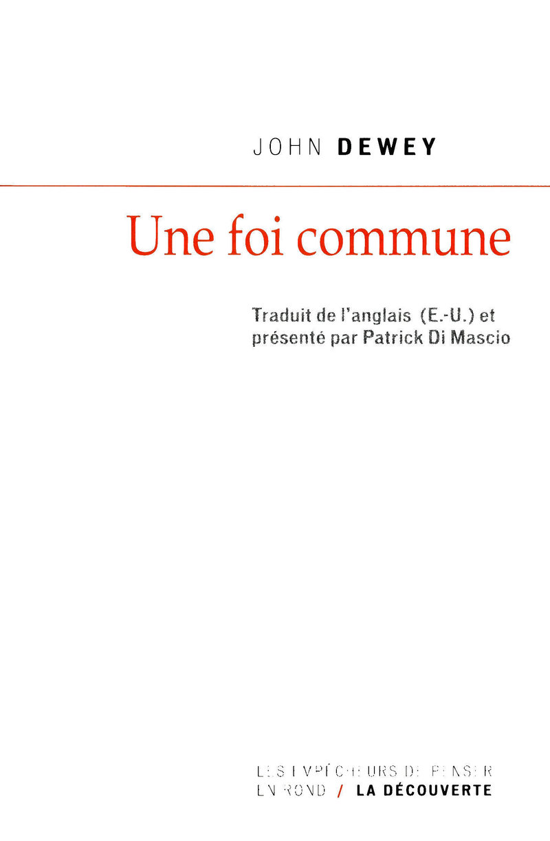 Une foi commune - John Dewey