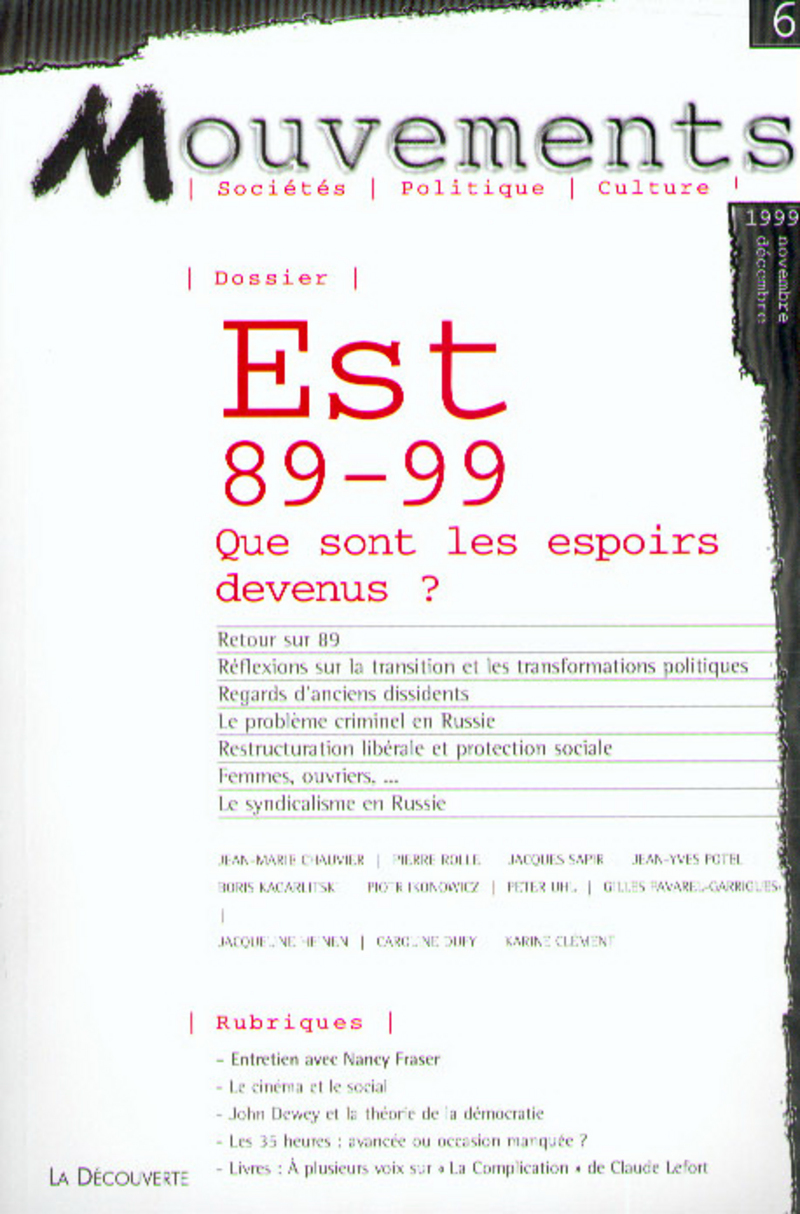 Est 89-99 -  Revue Mouvements