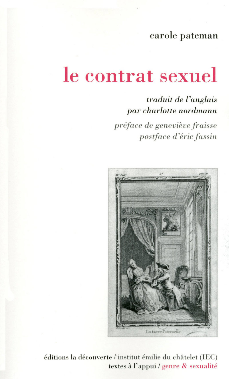 Le contrat sexuel - Carole Pateman