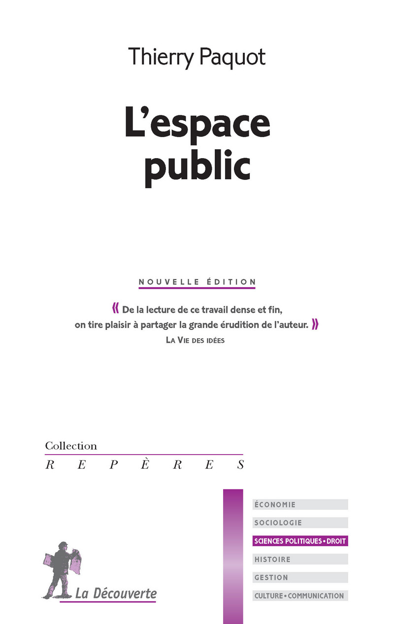 L'espace public - Thierry Paquot