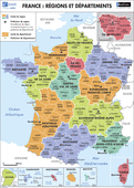 La France : Relief / Régions et départements