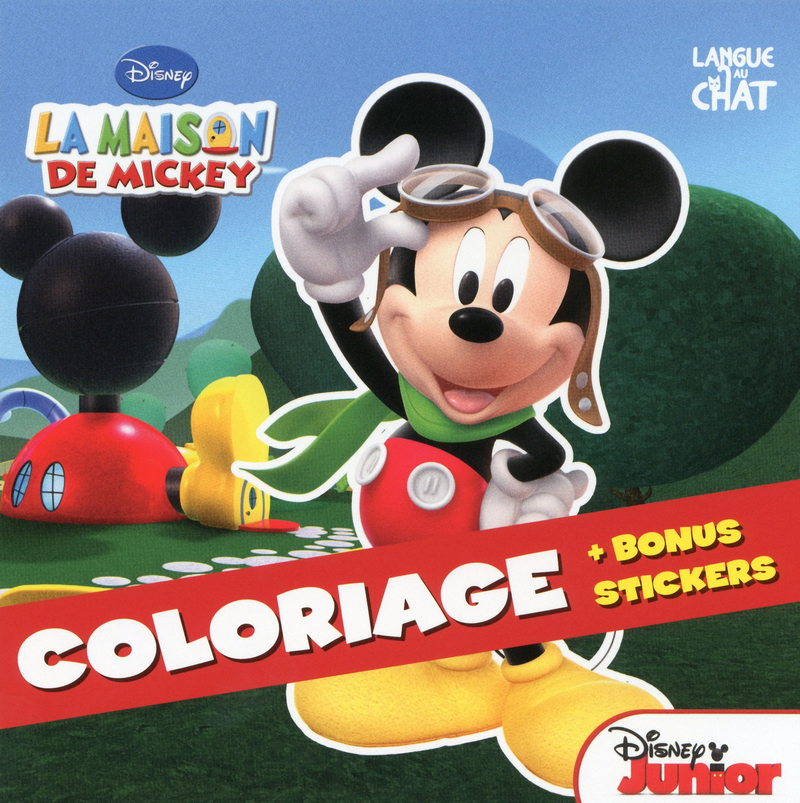 La maison de Mickey coloriage bonus stickers