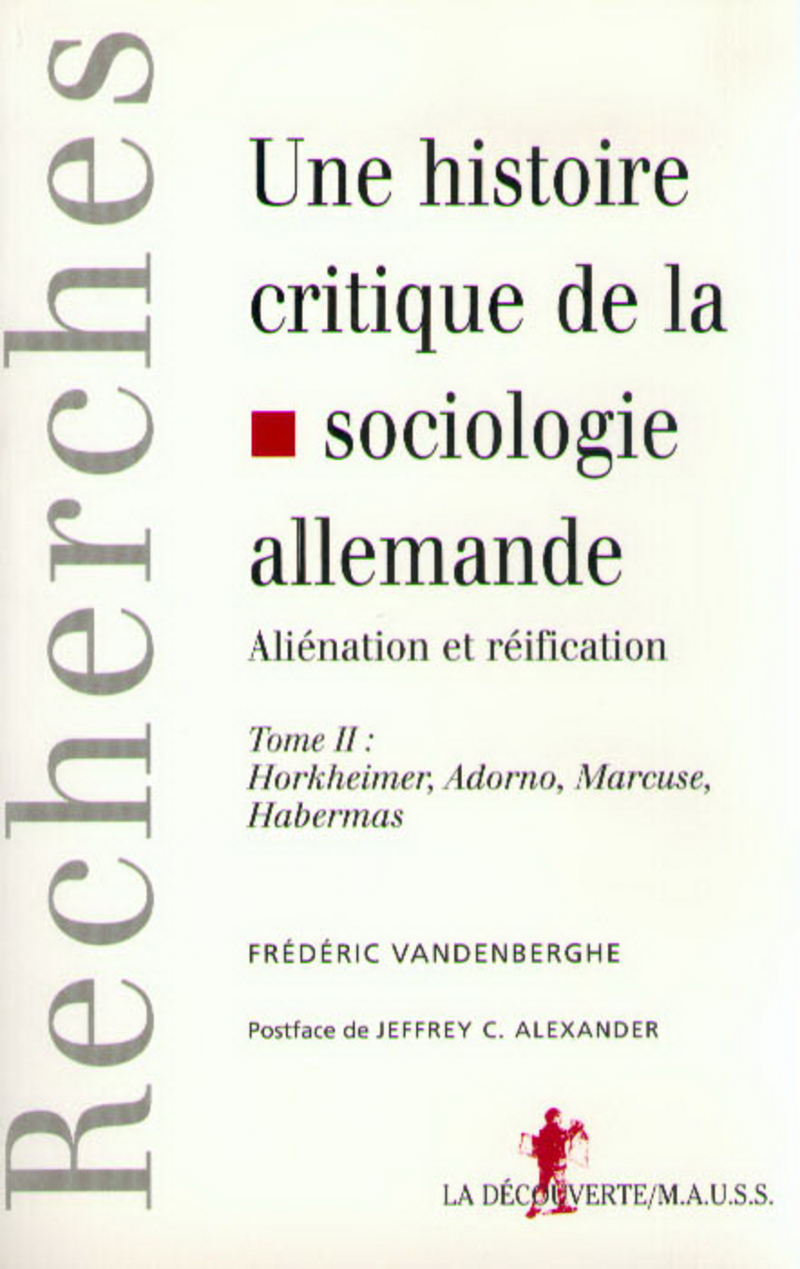 Une histoire critique de la sociologie allemande